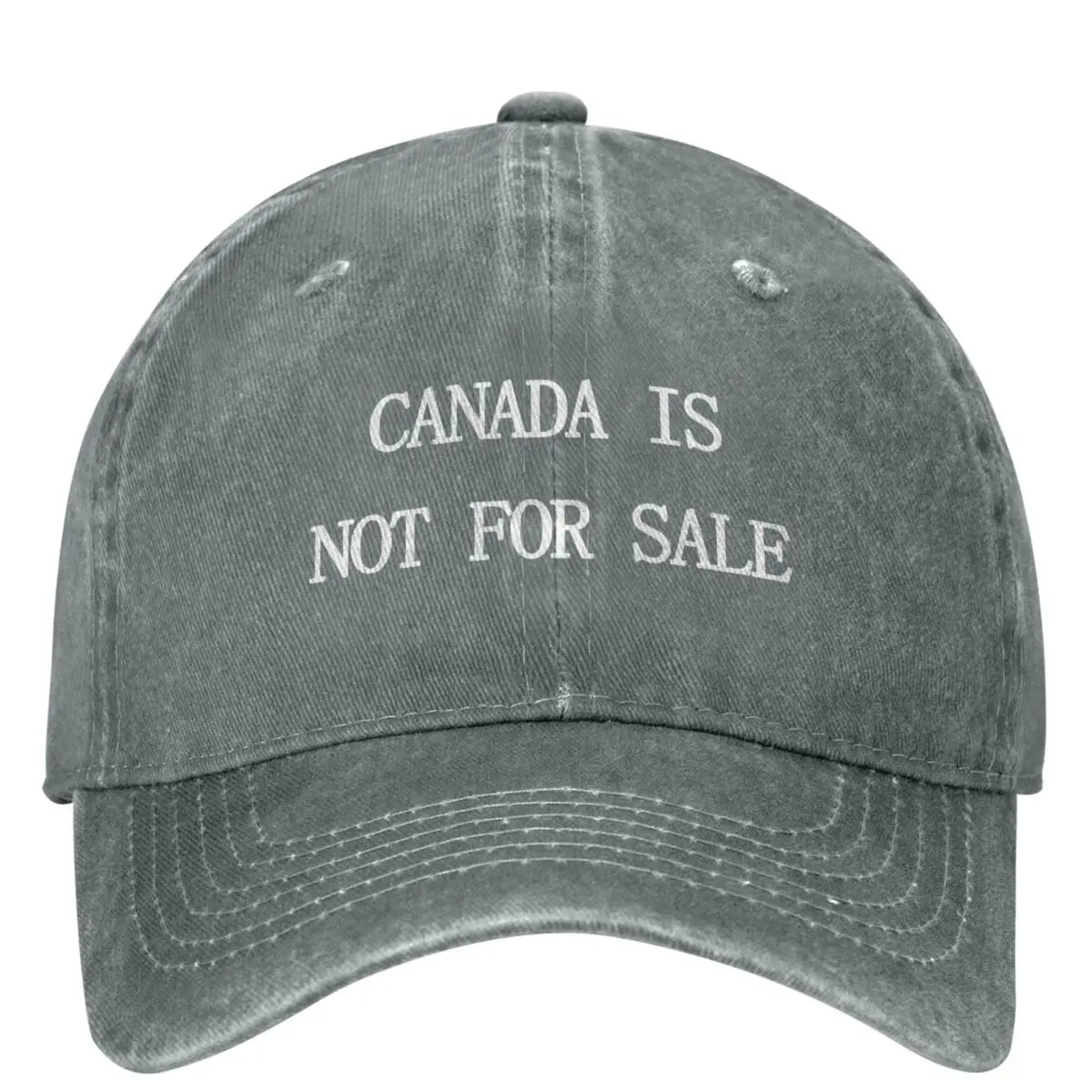 Canada Is Not for Sale Washed Baseball Cap - Trendy Trucker Hat for Summer Outdoor Sun Protection for Men and Women