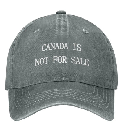 Canada Is Not for Sale Washed Baseball Cap - Trendy Trucker Hat for Summer Outdoor Sun Protection for Men and Women